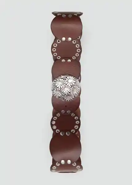 Cinturón Marina Marrón Talla S Mujer Mango