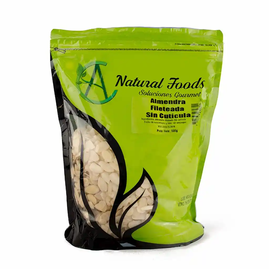 Natural Foods Almendra Fileteada Sin Cutícula