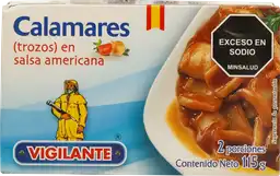 Vigilante Calamar en Salsa Americana