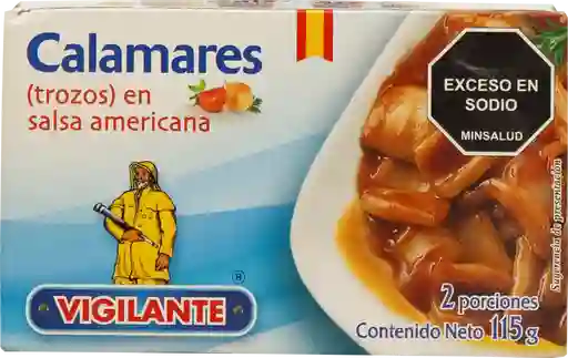 Vigilante Calamar en Salsa Americana