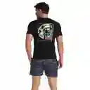 Camiseta Manga Corta Palm Haven Hombre Negro-l