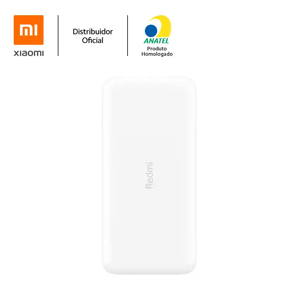 Xiaomi 20000 mah Redmi 18w Fast Charge Power Bank White