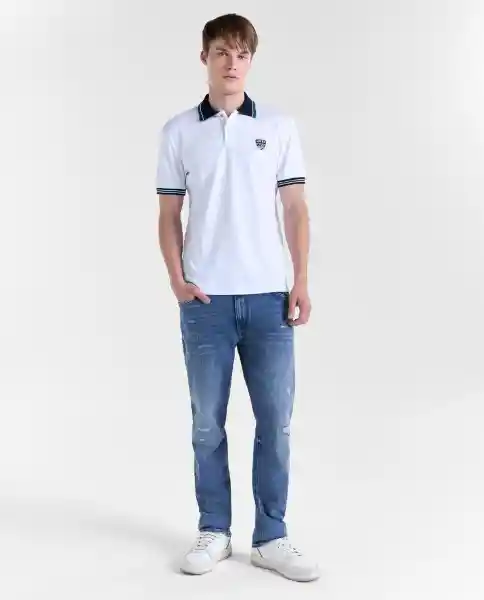 Polo Hombre Blanco Talla L 809G004_BLA110601 Americanino