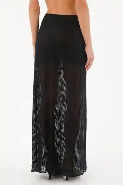 Falda Larga Lebon Negro Talla 02 M