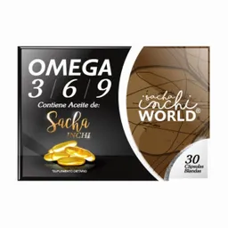 Sasha Inchi World Cápsulas de Omega 3 6 9