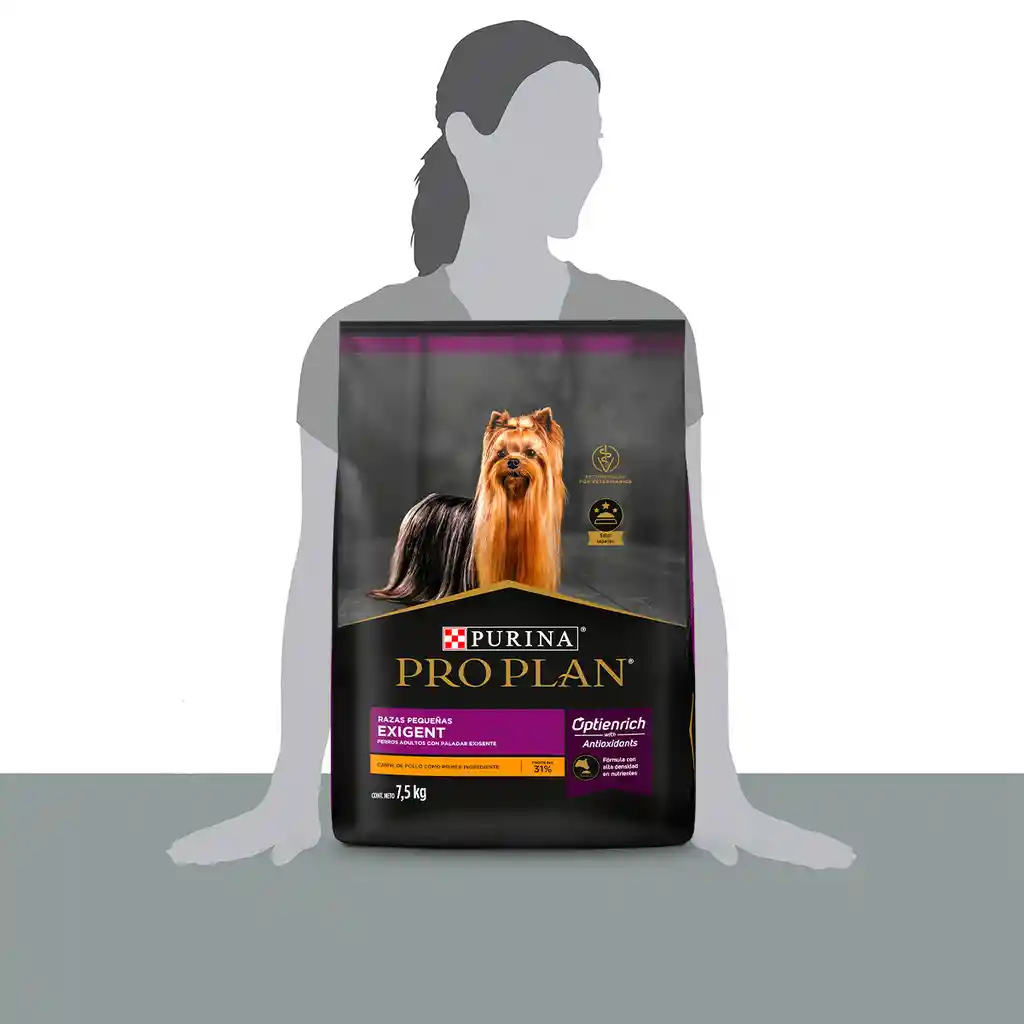 Comida para perros adultos paladares exigentes razas pequeñas Purina Pro Plan x 7,5 kg