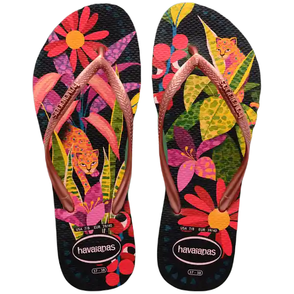 Sandalias Slim Tropical Salmón Talla 38 4122111 Havaianas