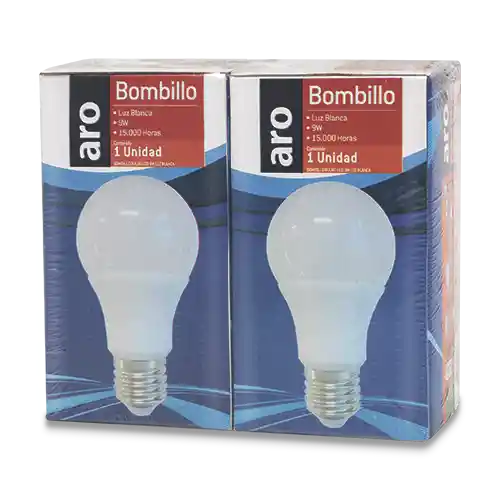 Aro Bombillo Led 9w Luz Blanca E27 15000H