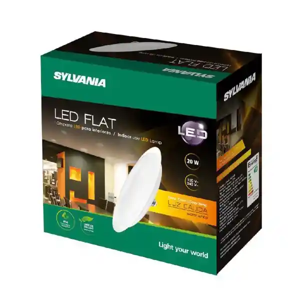 Sylvania Luz Blanca Led Flat 20W P23168-36