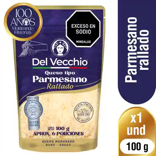 Del Vecchio Queso Tipo Parmesano Rallado
