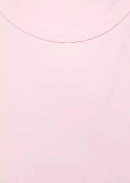 Top Rib Rosa Talla 12 Niñas Mango