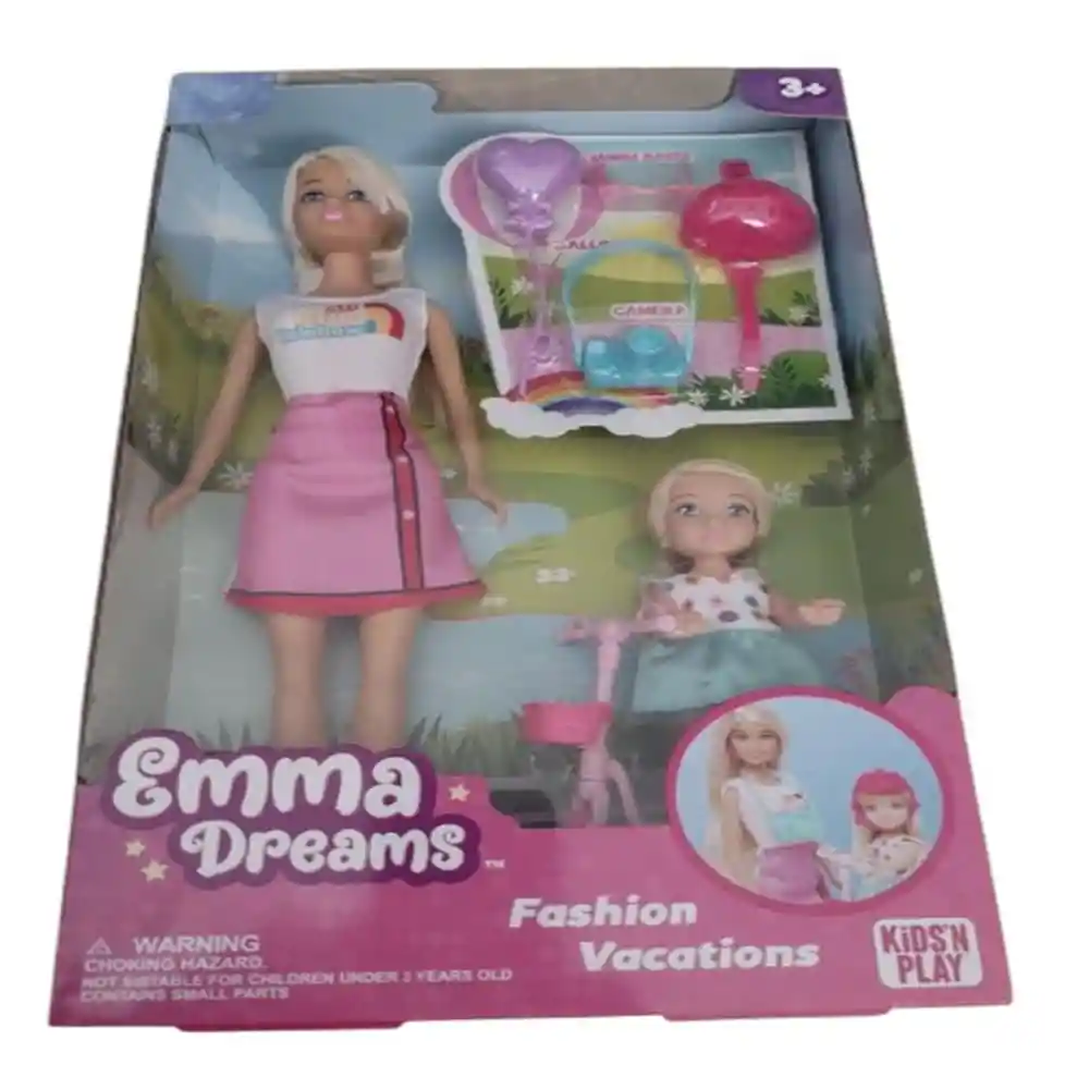Muñeca Moda Vacaciones Emma y Nikky