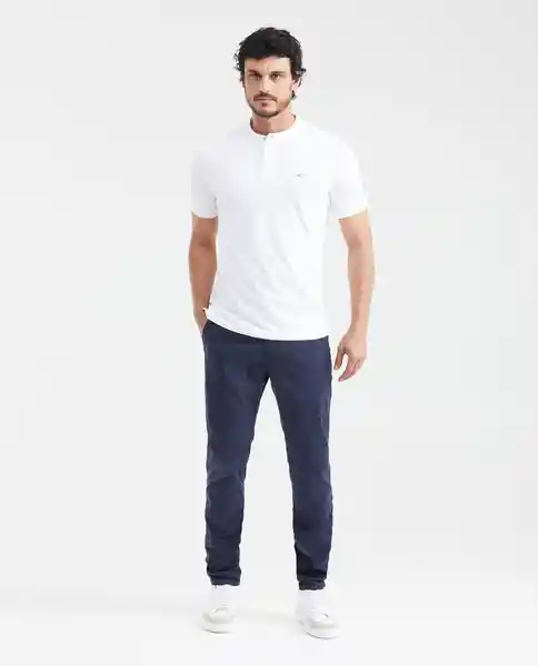 Camiseta Polo Neru Neck Masculino Blanco 0 Claro S Chevignon