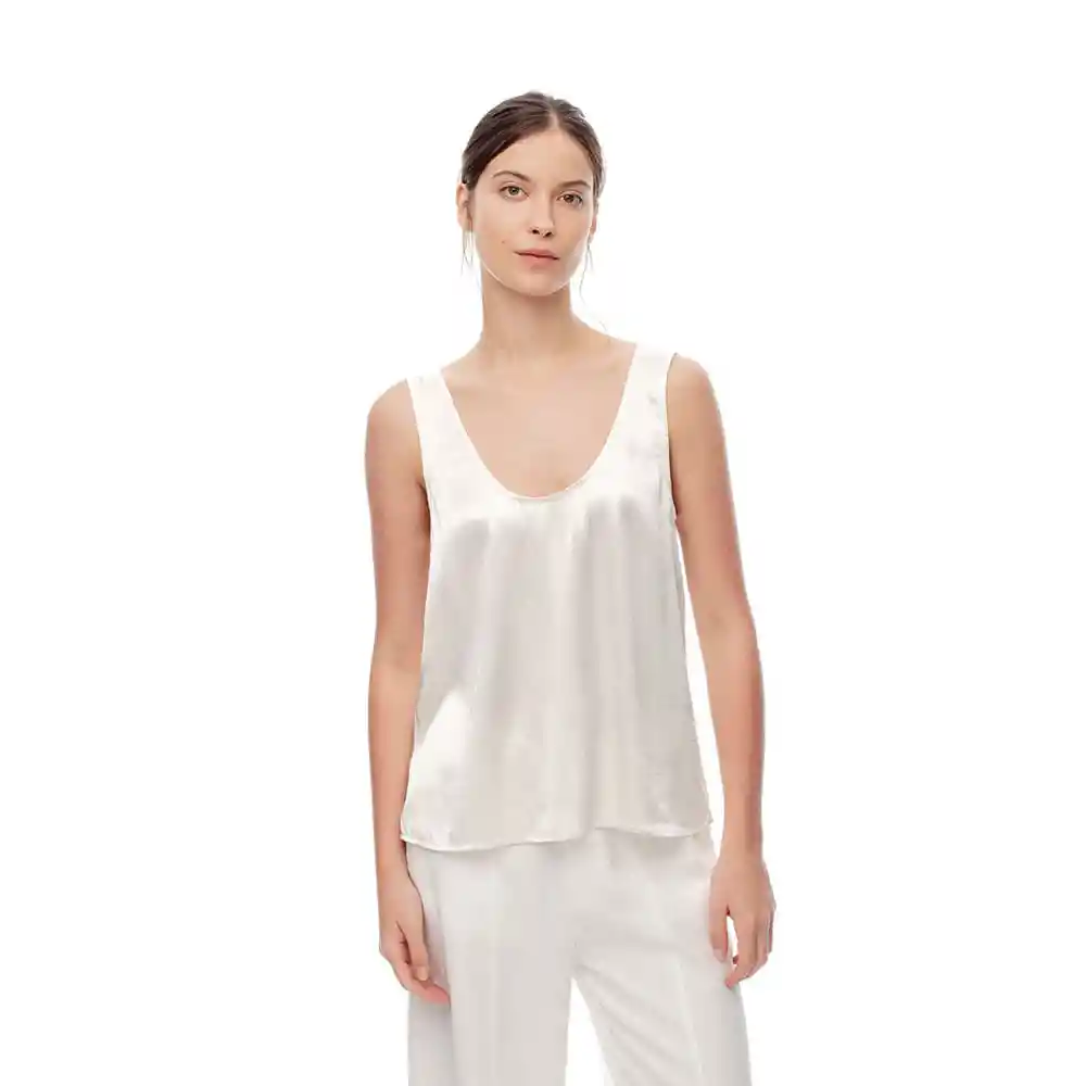 Camisa Maga Sisa Escote Redondo Femenino Lifok Gef Talla M