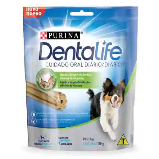 Snack oral para perro razas medianas y grandes Dentalife x 119gr
