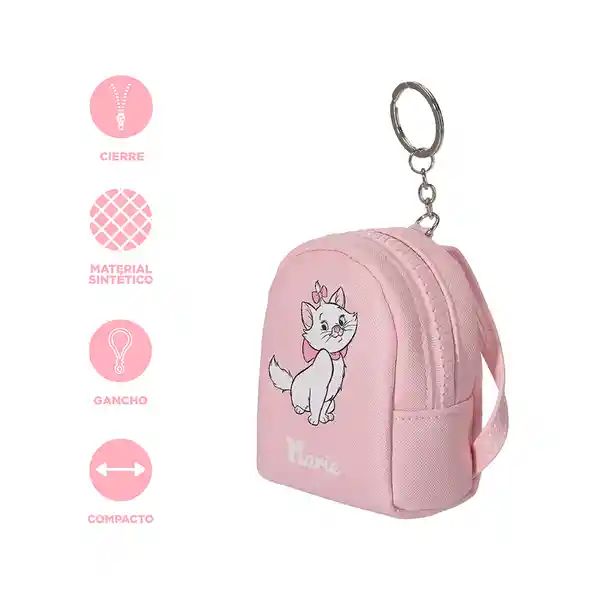 Monedero Disney Cat Colección Marie Mochila Rosa Miniso