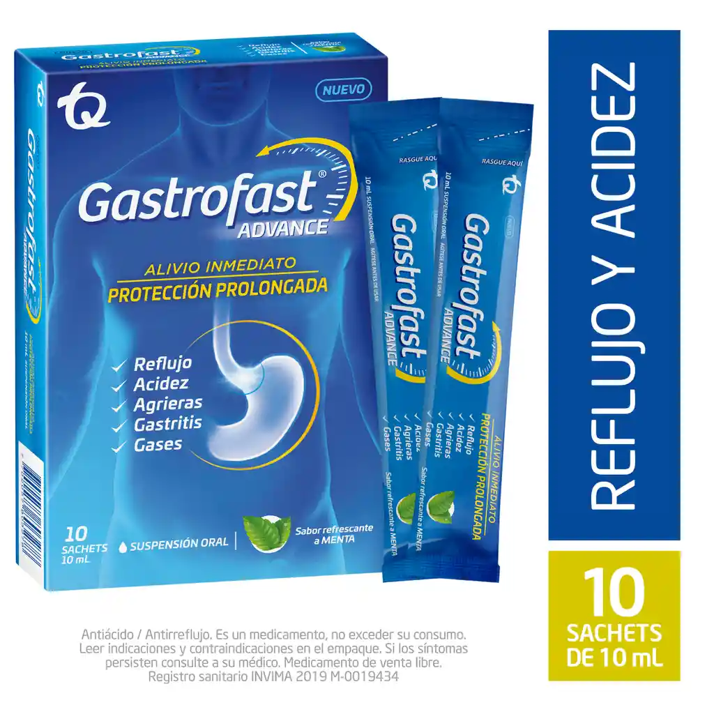 Gastrofast Advance  Antiácido/antirreflujo 