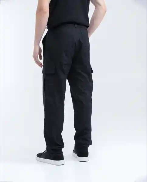 Pantalón Racing Cargo Hombre Negro Ultraoscuro 34 Chevignon