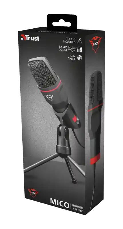 Trust Gxt Micrófono 212 Mico USB con Trípode