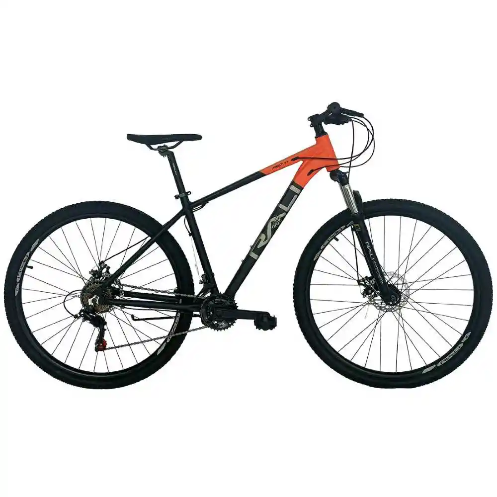 Bicicleta Hombre Rin 29 Mecánica Cambios 2*8 Negro/naranja Rali