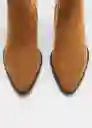Botines Adri Tabaco Talla 41 Mujer Mango