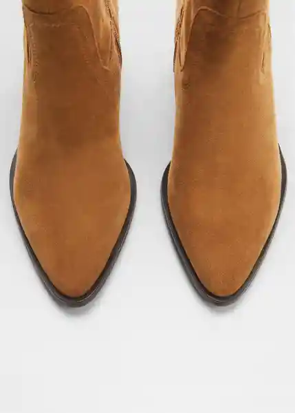 Botines Adri Tabaco Talla 41 Mujer Mango