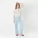 Camiseta Cuello Redondo Manga 3/4 Morado Talla M 711821