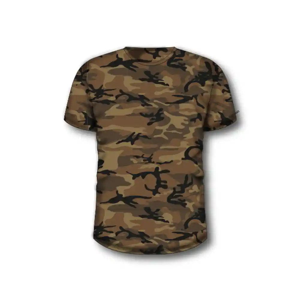 Camiseta Camuflada de Algodón Para Avistamiento Hombresg100 Solognac