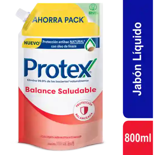 Jabon Liquido Manos Protex Balance Saludable 800ml