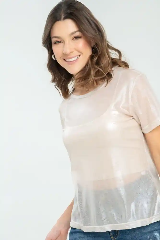 Camiseta Mesh Oversize