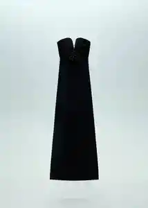 Vestido Irisflor Negro Talla L Mujer Mango