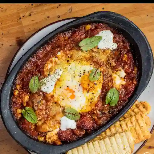 Cacerola con Huevo Frito