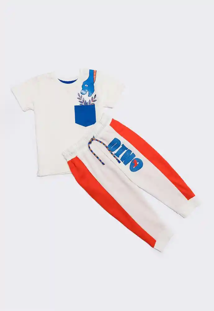 Conjunto Largo 6/9 Meses-ivory