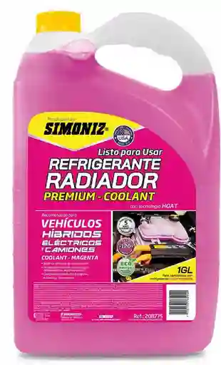 Refrigerante Radiador Hibrido 1 Galon Simoniz 208775