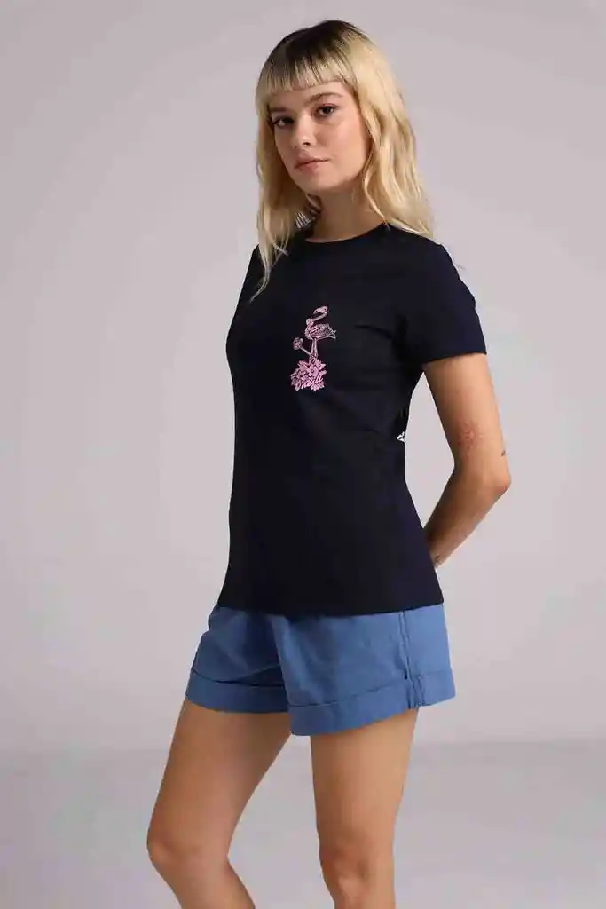 Camiseta Manga Corta Standard Fit Bird Of Paradise Mujer
