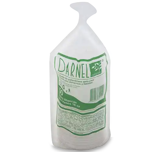 Darnel Tapa de Vaso Naturals Blanca 16 Oz