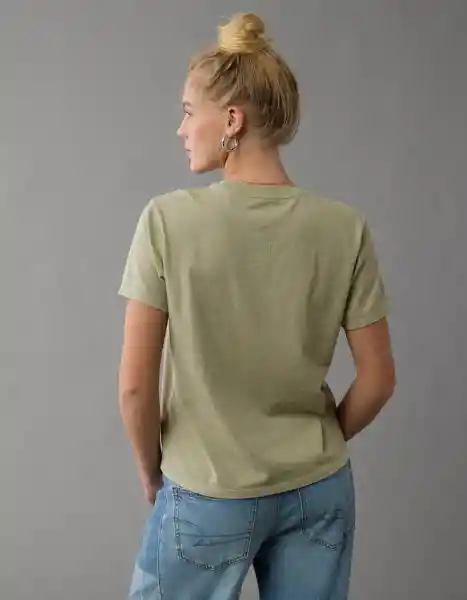 Camiseta Mujer Verde Talla: SMALL 9929341 American Eagle