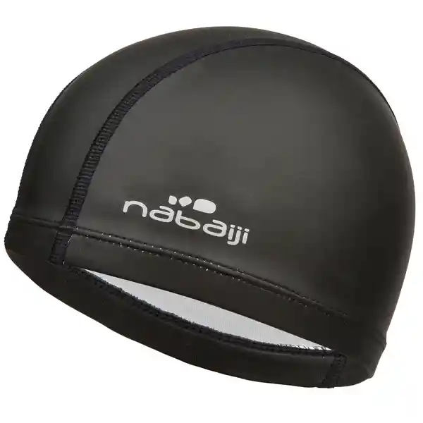 Gorro De Natación En Tela Revestida De Silicona Nabaiji 500 Negro