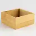 Caja Organizadora de Bamboo. Capacidad de 1.5 Litros. Medidas 15 x 15 x 7  cm. Ideal Para Guardar Cosméticos. Sku 3560234513372