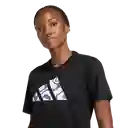 Adidas Camiseta Run It Bl Tee Correr Mujer Negro Talla S
