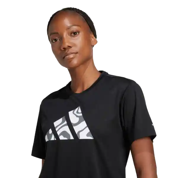 Adidas Camiseta Run It Bl Tee Correr Mujer Negro Talla S