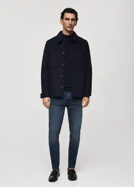 Jean Jude Blueblack Talla 38 Hombre Mango