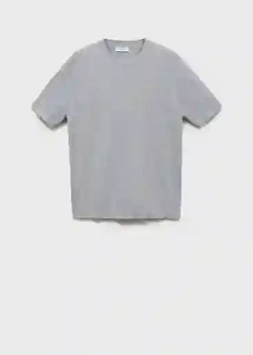 Camiseta Tricot Flew Celeste Talla S Hombre Mango