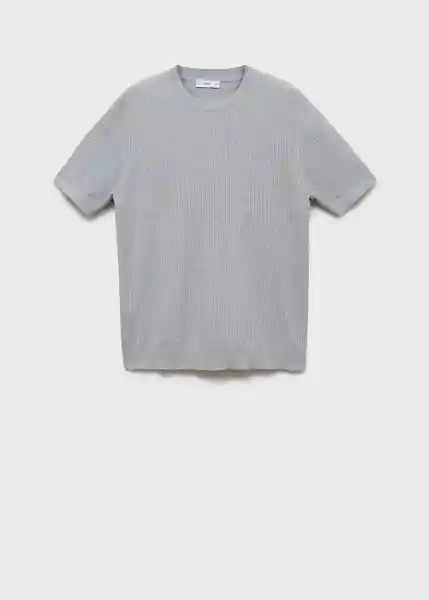 Camiseta Tricot Flew Celeste Talla S Hombre Mango