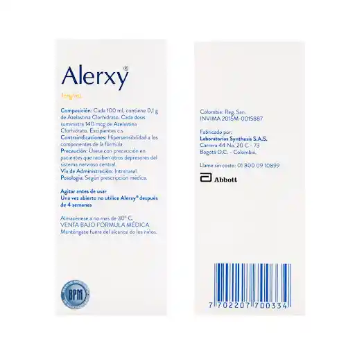 Alerxy Solución Nasal Estéril