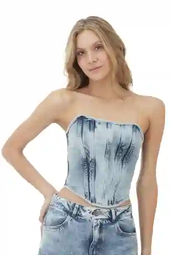 Top Corse Azul Para Mujer Dream