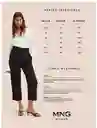 Jean Mom80 Negro Talla 46 Mujer Mango