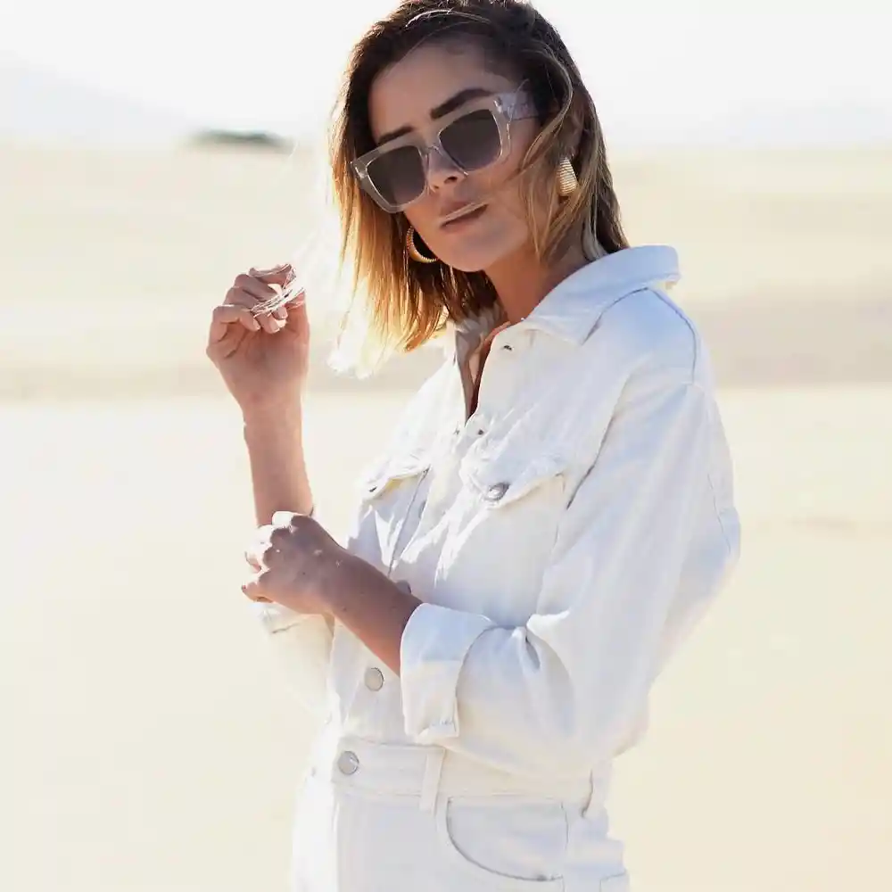 Inkanta Gafas Soleil Transparente Lente Azul