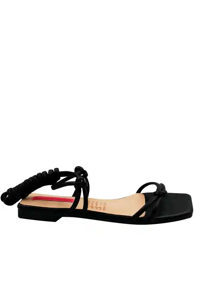 Sandalia Plana Bianca Negro