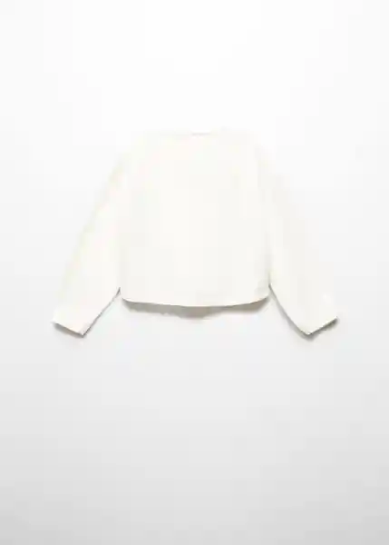 Cárdigan Maiab Offwhite Talla 72 Niñas Mango